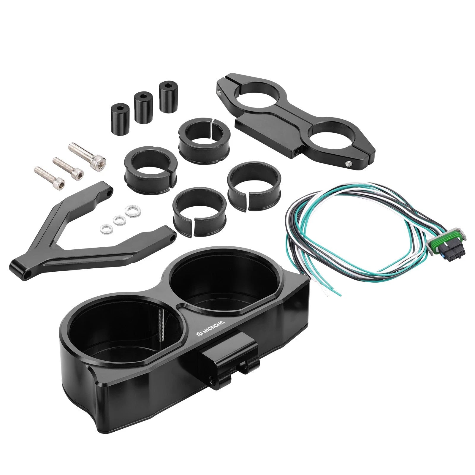 Adjustable Instrument Bracket Relocation Cover for Harley Road Glide ST (2021–2023)