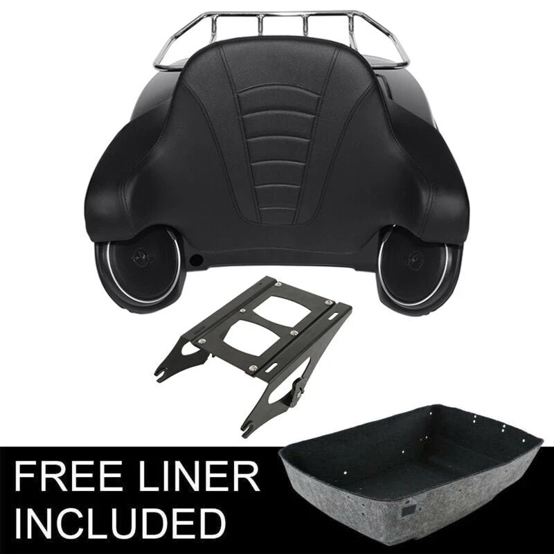 Trunk Pad Rack Speaker Mount for Harley Touring Road King (2014–2026)