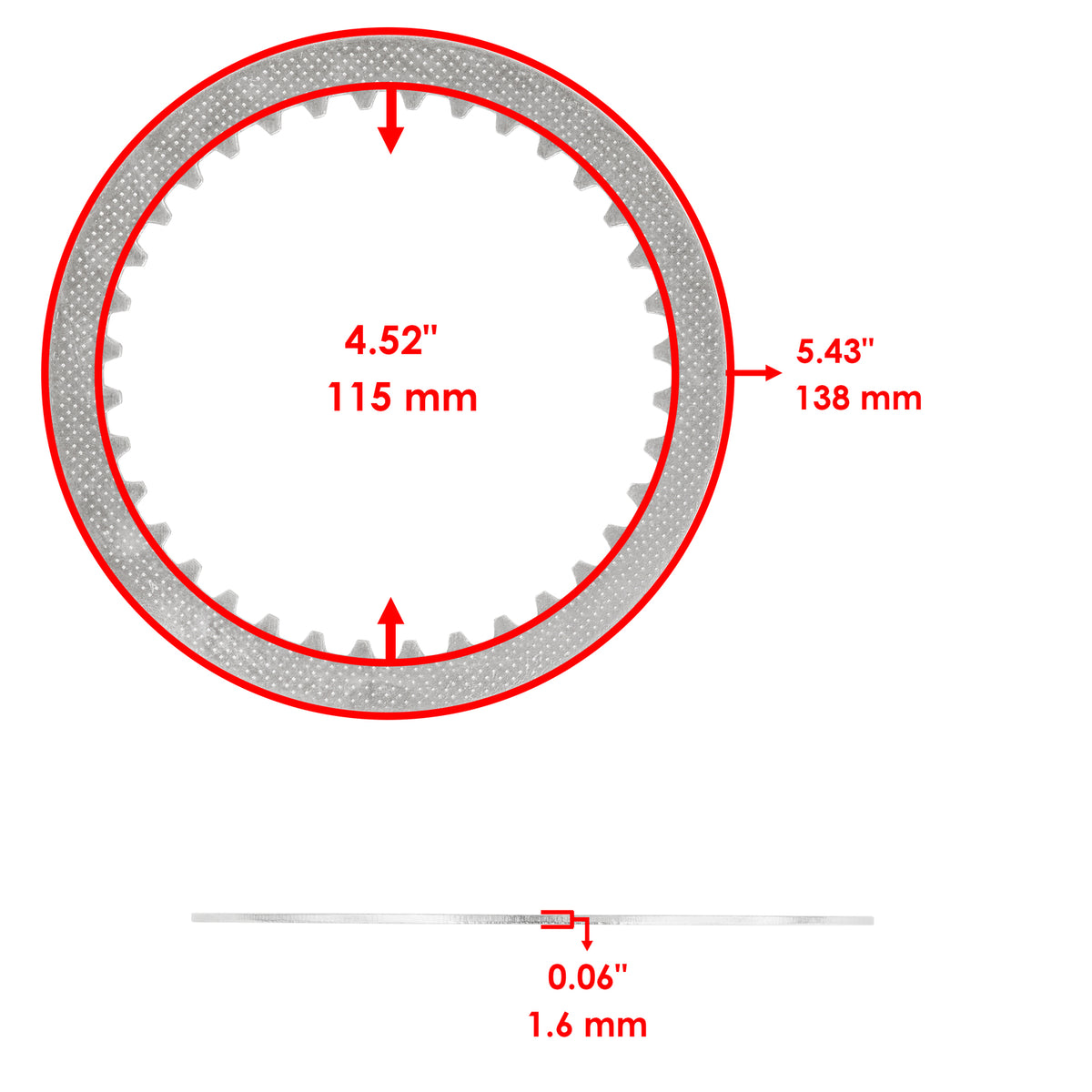 Clutch Friction and Driven Plates Replacement Kit for Suzuki DR350SE (1992–1998)