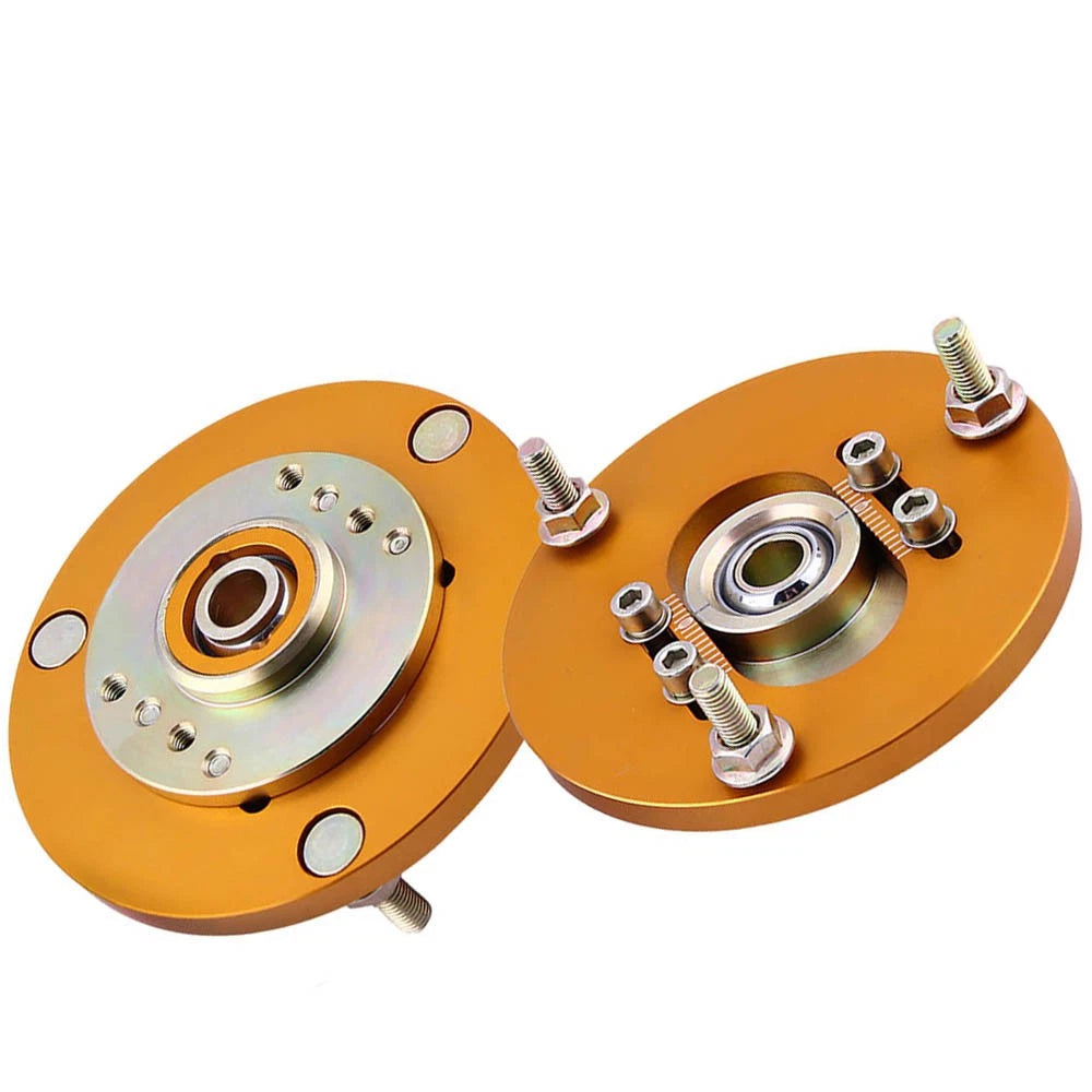 Front Pair Coilover Camber Plates Top Mounts for BMW E36 3 Series (1992–1999)