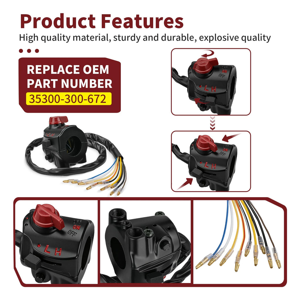 Control Switch for Honda CB750K (1969–1970) 35300-300-672