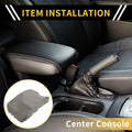 Console Pad Cover for Nissan Titan (2004–2014) Microfiber Leather Grey