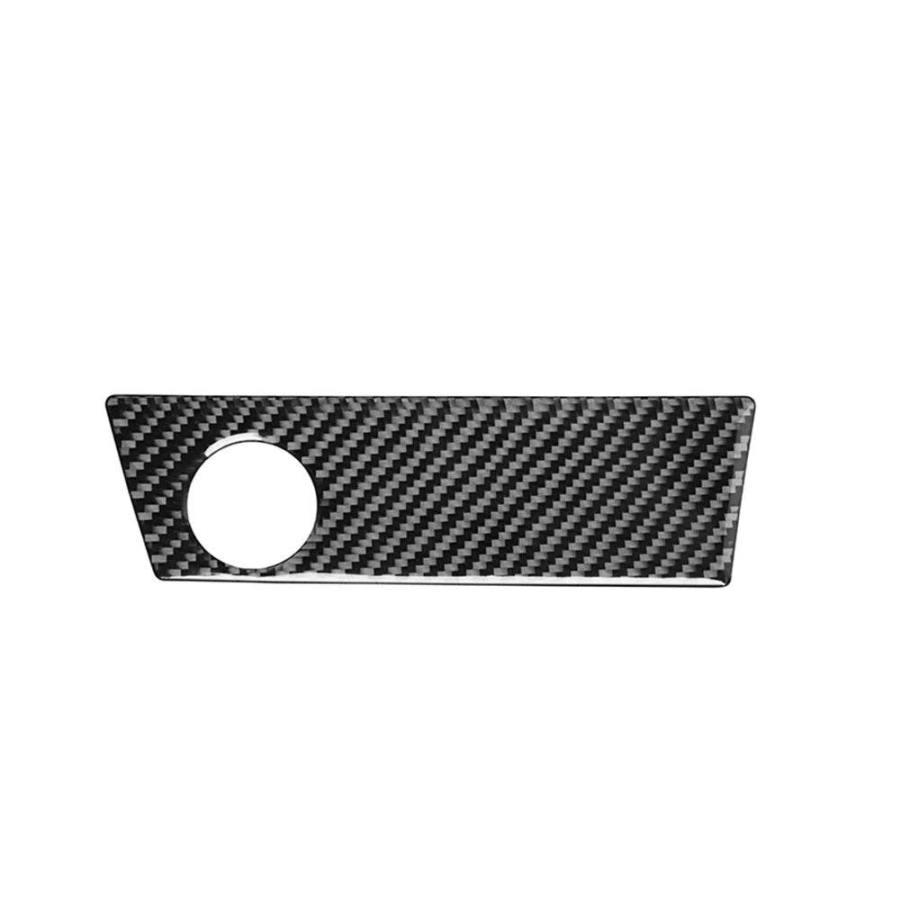 Carbon Fiber Console Cigarette Lighter Panel Trim for Audi A4 B9 A5 (2017–2023)