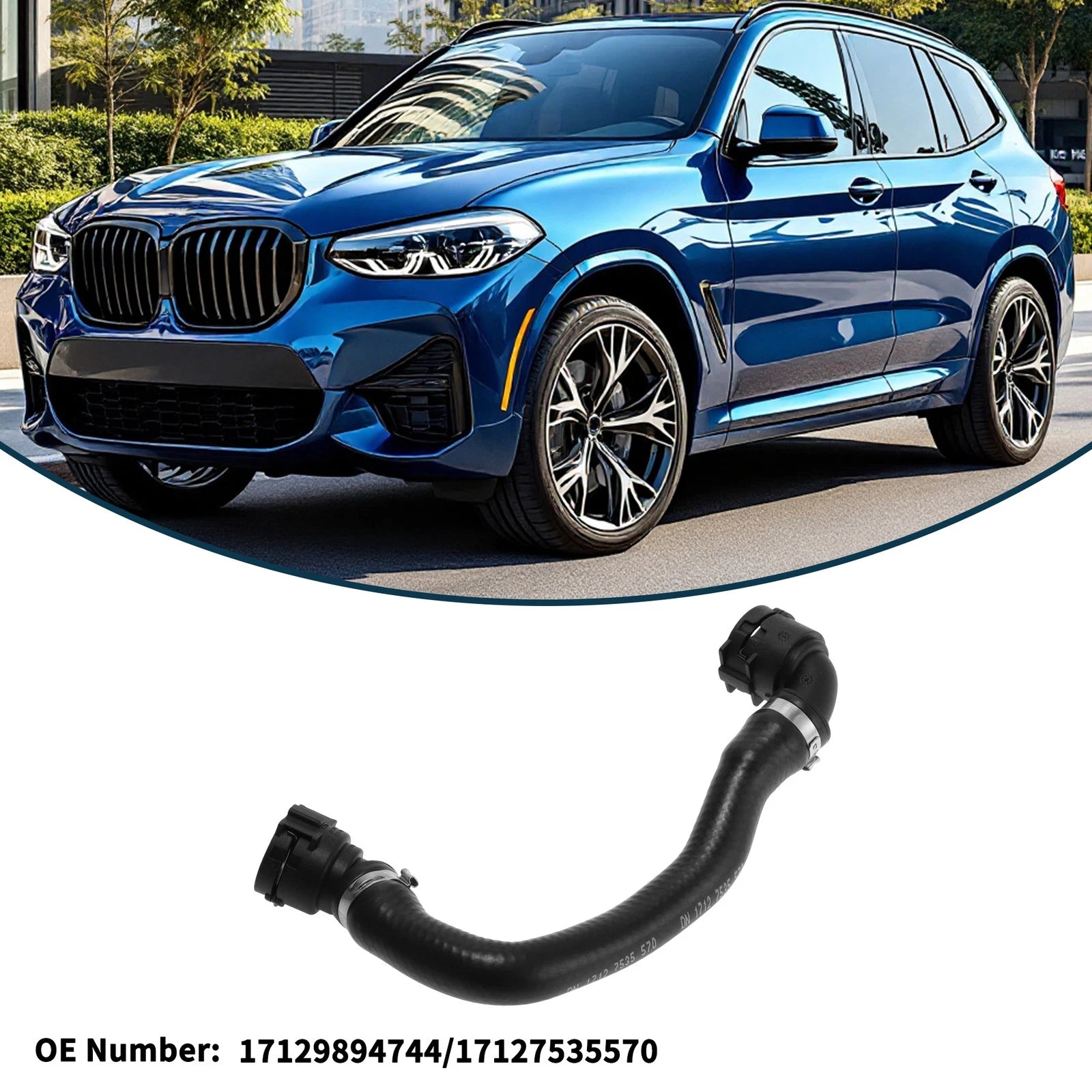 Radiator Hose Replacement for BMW G01 X3 (2018–2020) Rubber Coolant Pipe