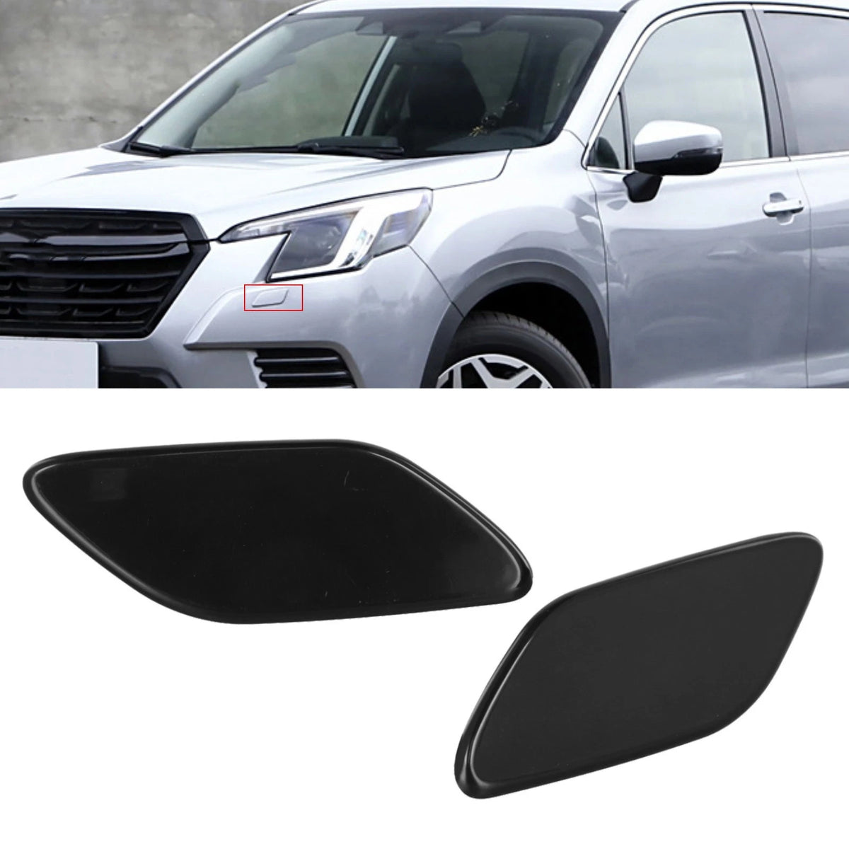 Headlamp Washer Spray Nozzle Cap Pair for Impreza WRX STI (2008–2011)
