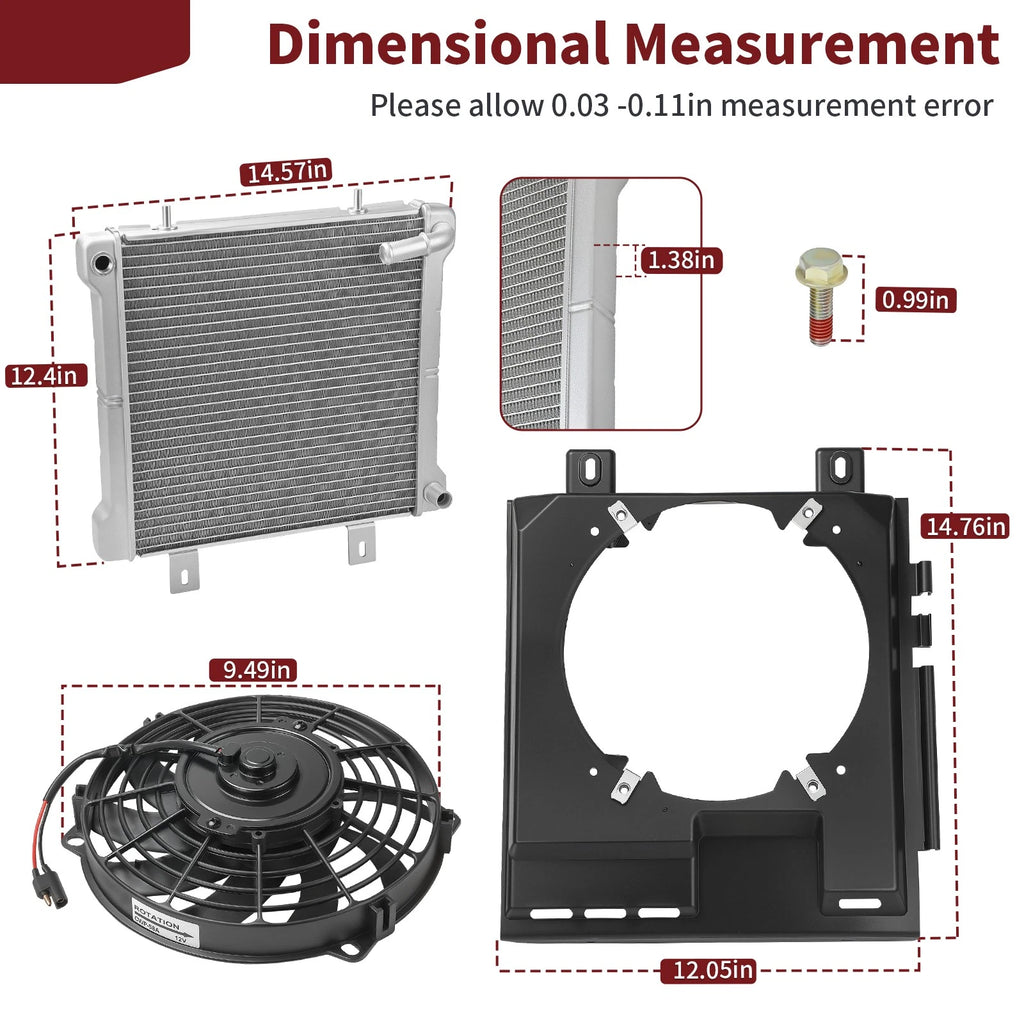 Radiator Cooling Fan Shroud Screw for Polaris Xpedition 425 4X4 (2000–2002)