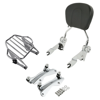 Backrest Sissy Bar Rack 4 Point Docking Hardware for Harley Road Glide (2014–2026)