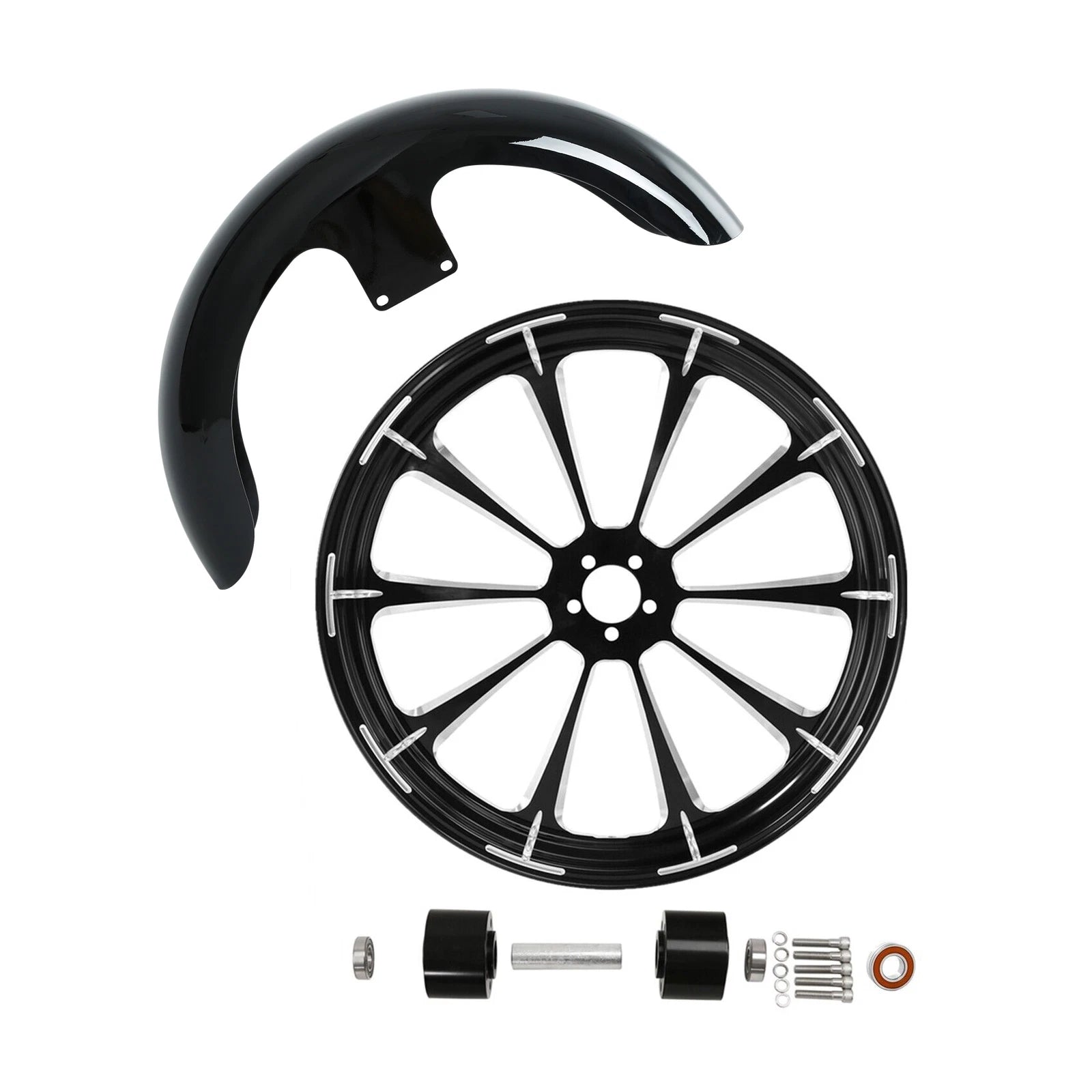 21" Front Wheel Rim Dual Hub for Harley Touring Glide (2008–2013)