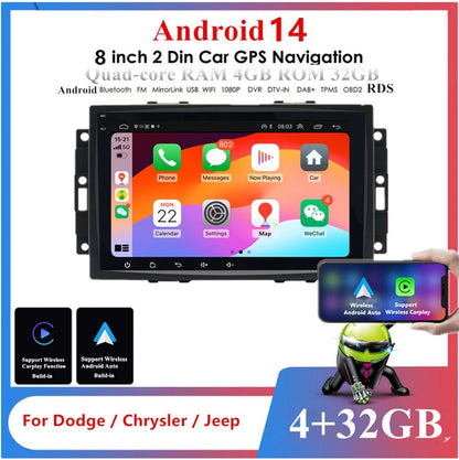 8" Car Stereo GPS Navigation for Dodge Caliber Chrysler PT Cruiser (2006–2010)
