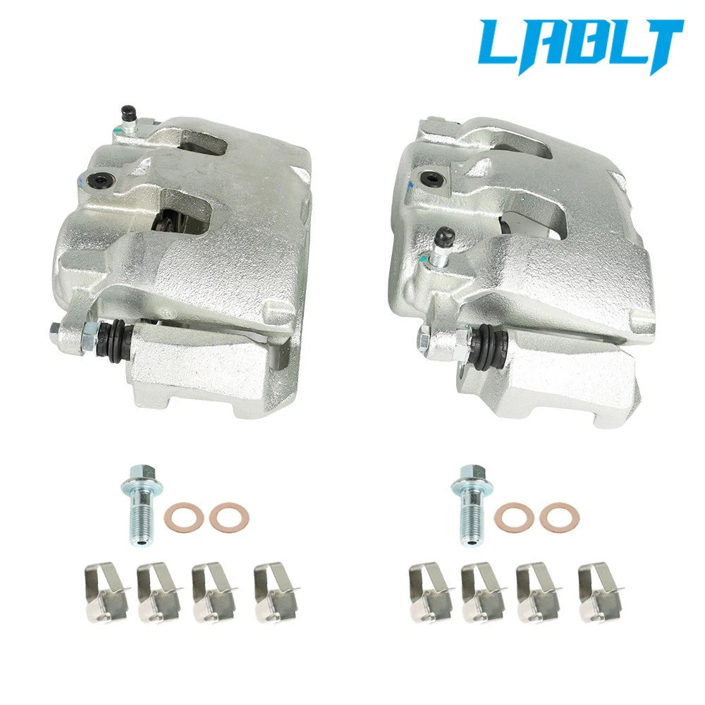 Pair Front Brake Calipers w/ Bracket for Ram Dodge Durango (2007–2022)