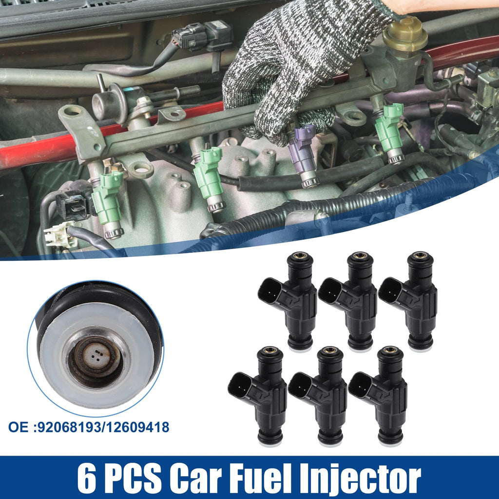 6PCS Fuel Injector Nozzle Replacement for Chevrolet Equinox 3.6L (2008–2009)