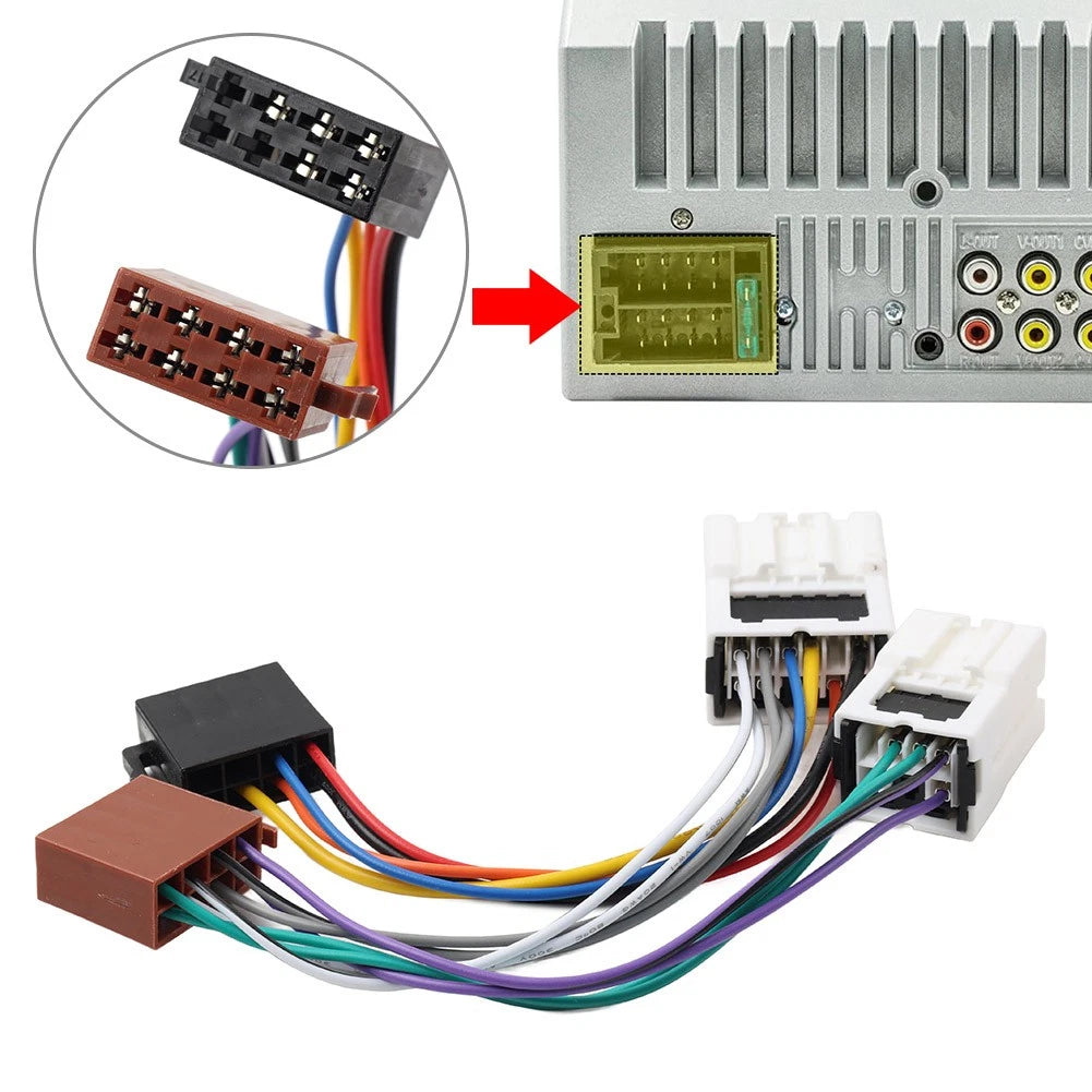 ISO wiring harness for Nissan (specific model years not provided)
