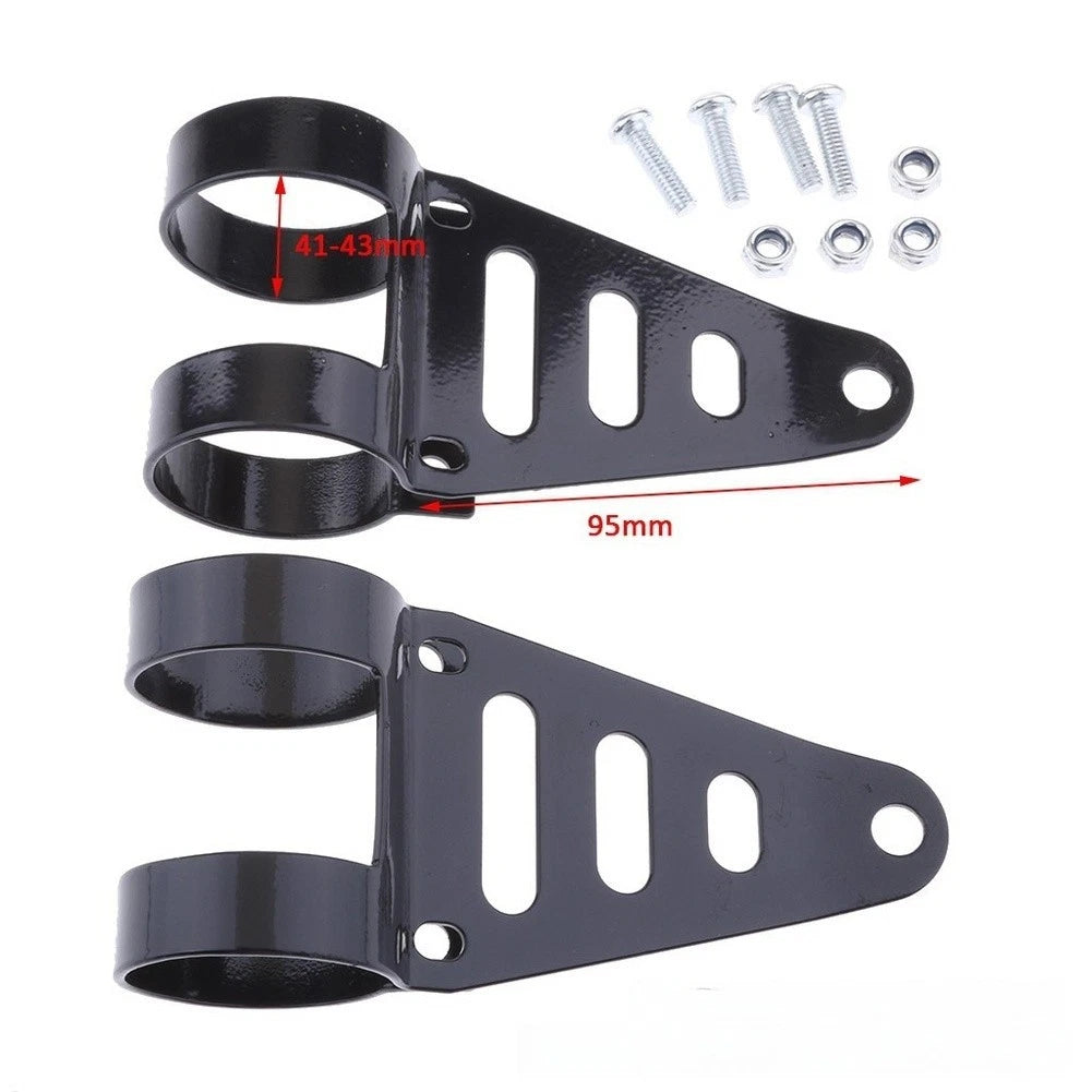 Metal Motorcycle Headlight Bracket for 41 43mm Fork Tubes (Fits )