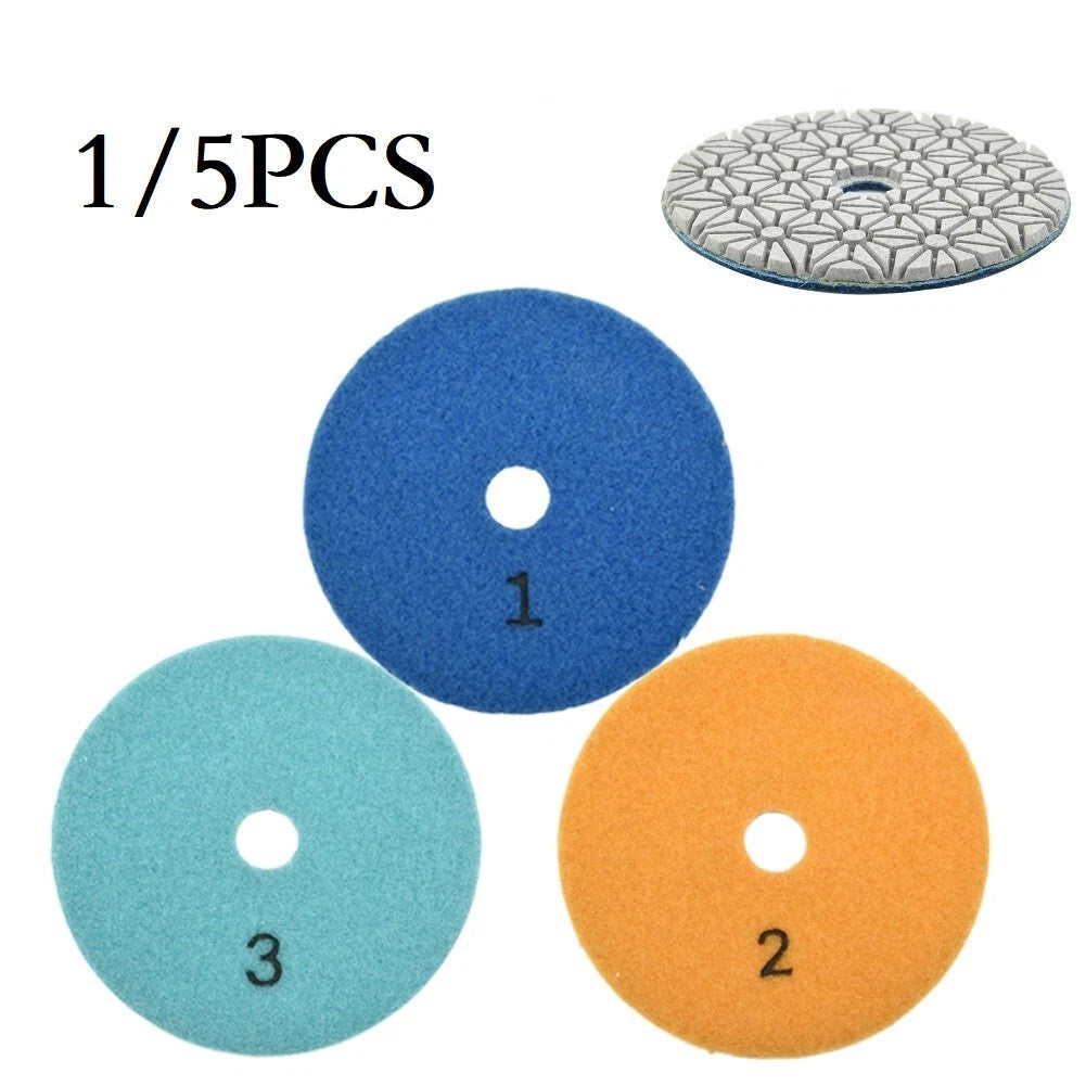 1PC 4 Inch Diamond 3 Step Polishing Pads for Granite (100mm)