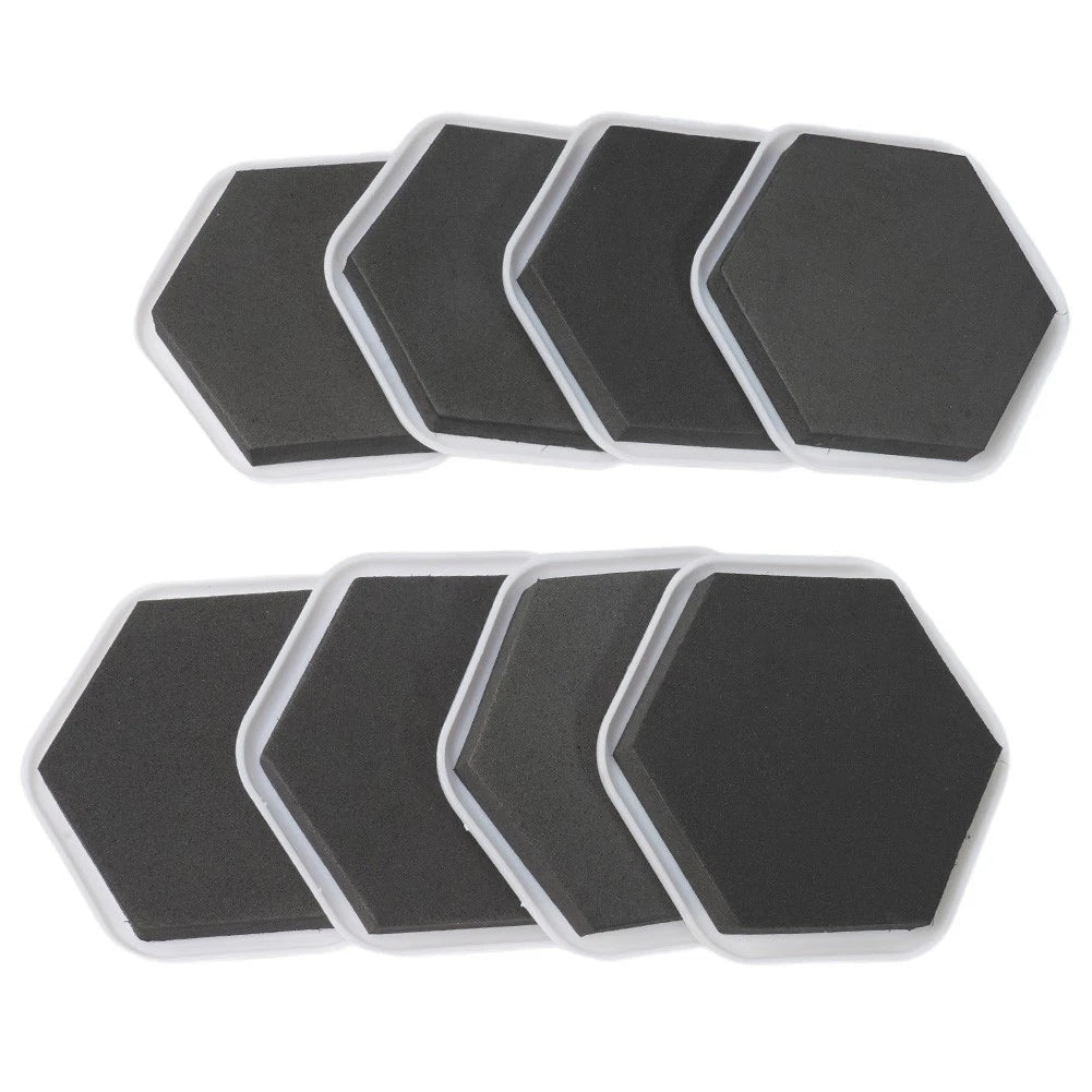 8Pc Hexagonal Furniture Gliders for Easy Moving