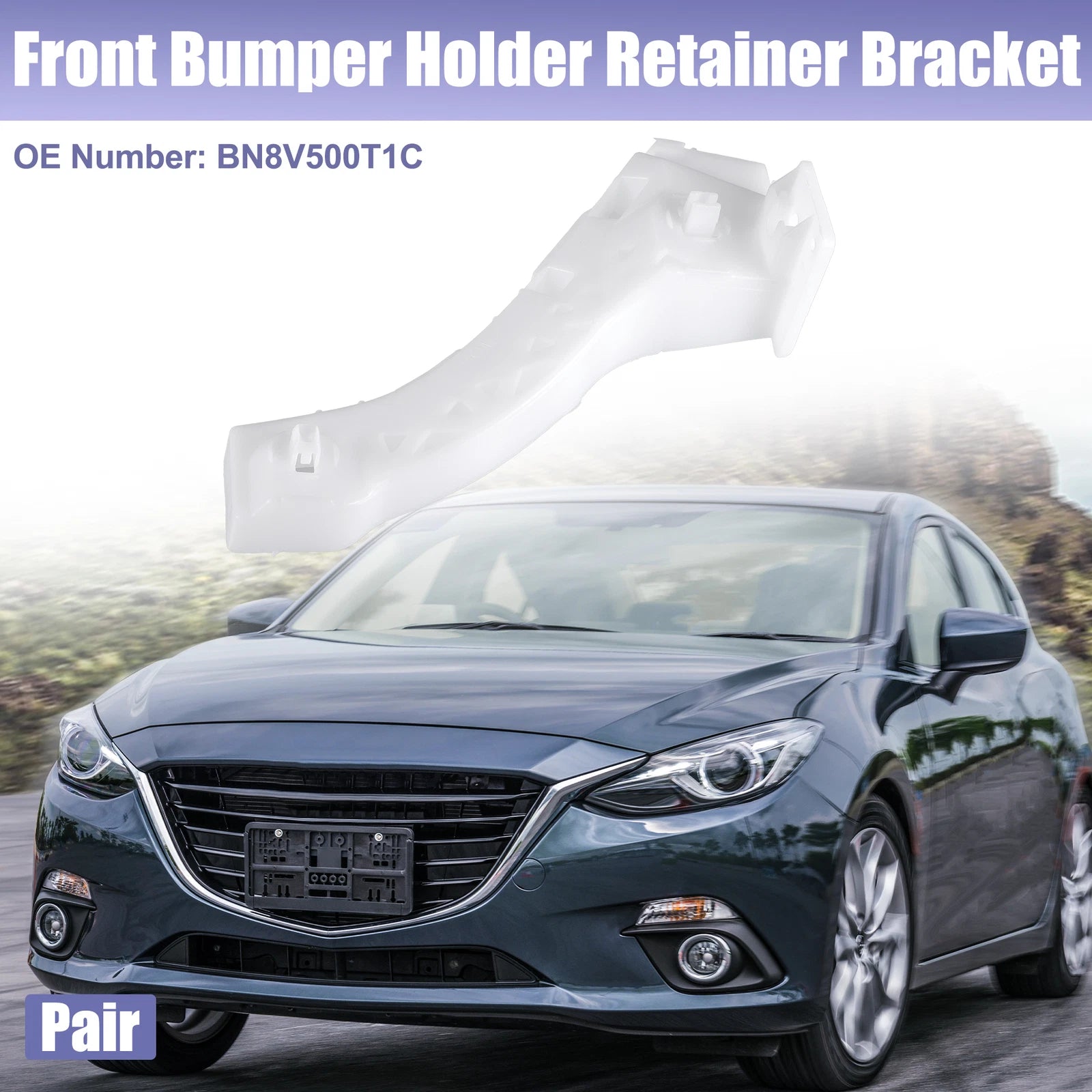 Front Left Bumper Mounting Bracket No.BN8V500T1C for Mazda 3 (2004–2009)