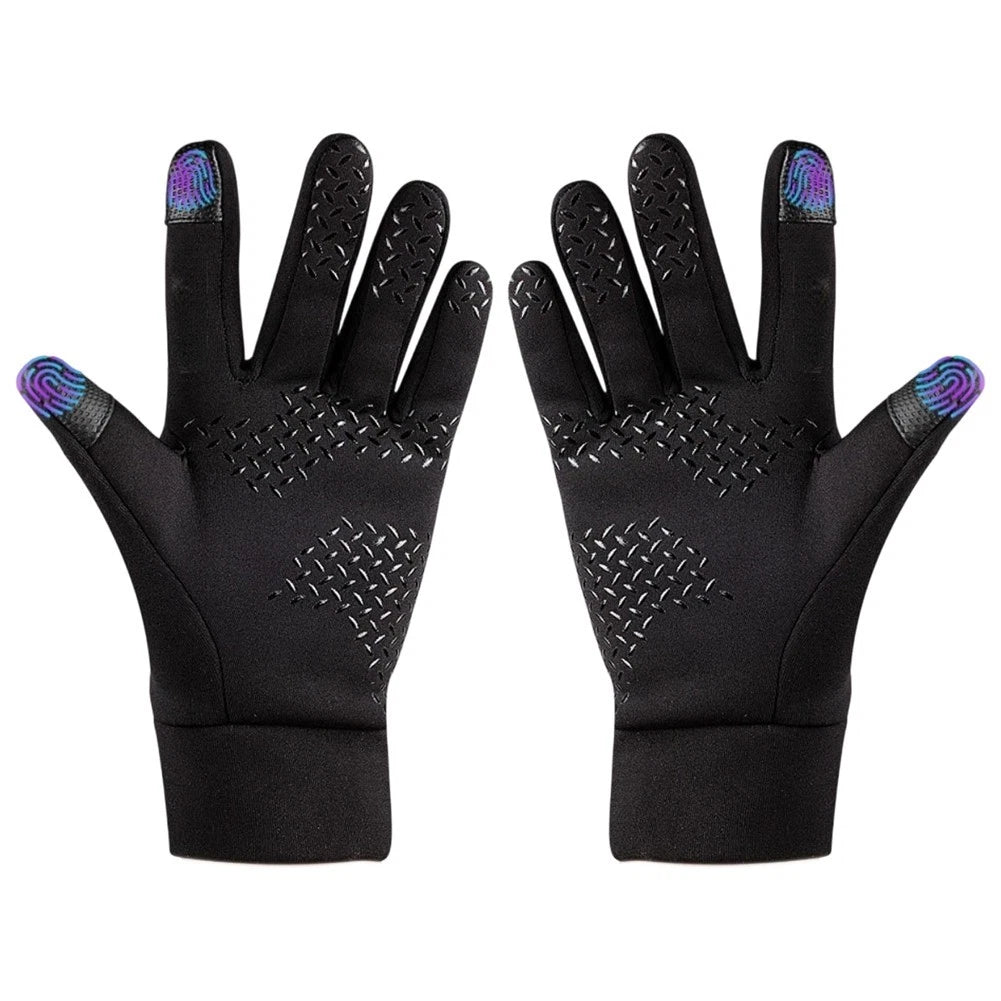 Anti-slip Grip Touchscreen Gloves - Lightweight Insulation Silicone Palm
