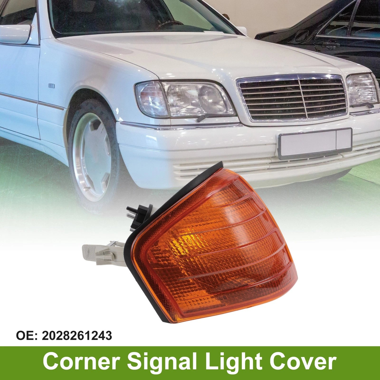 Right Corner Signal Light Cover Replacement for Mercedes-Benz E-Class (1994–2000)