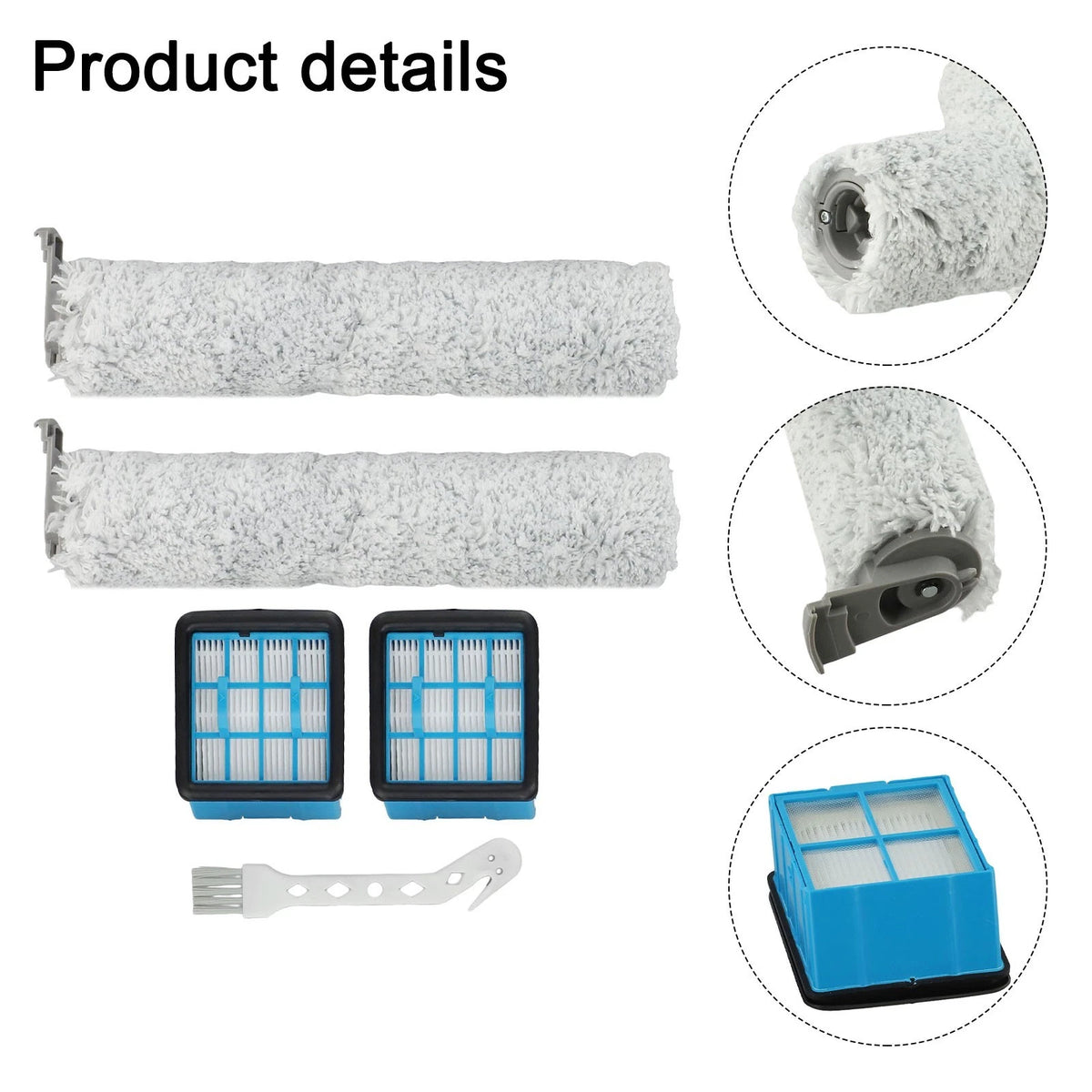 Replacement Brushes and Filter Cleaning Tool Kit for Bissell CrossWave