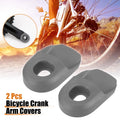 Crank Boot Protector Set for Bicycle Cycling Bike Crank Cover (Gray) (2-Pack)