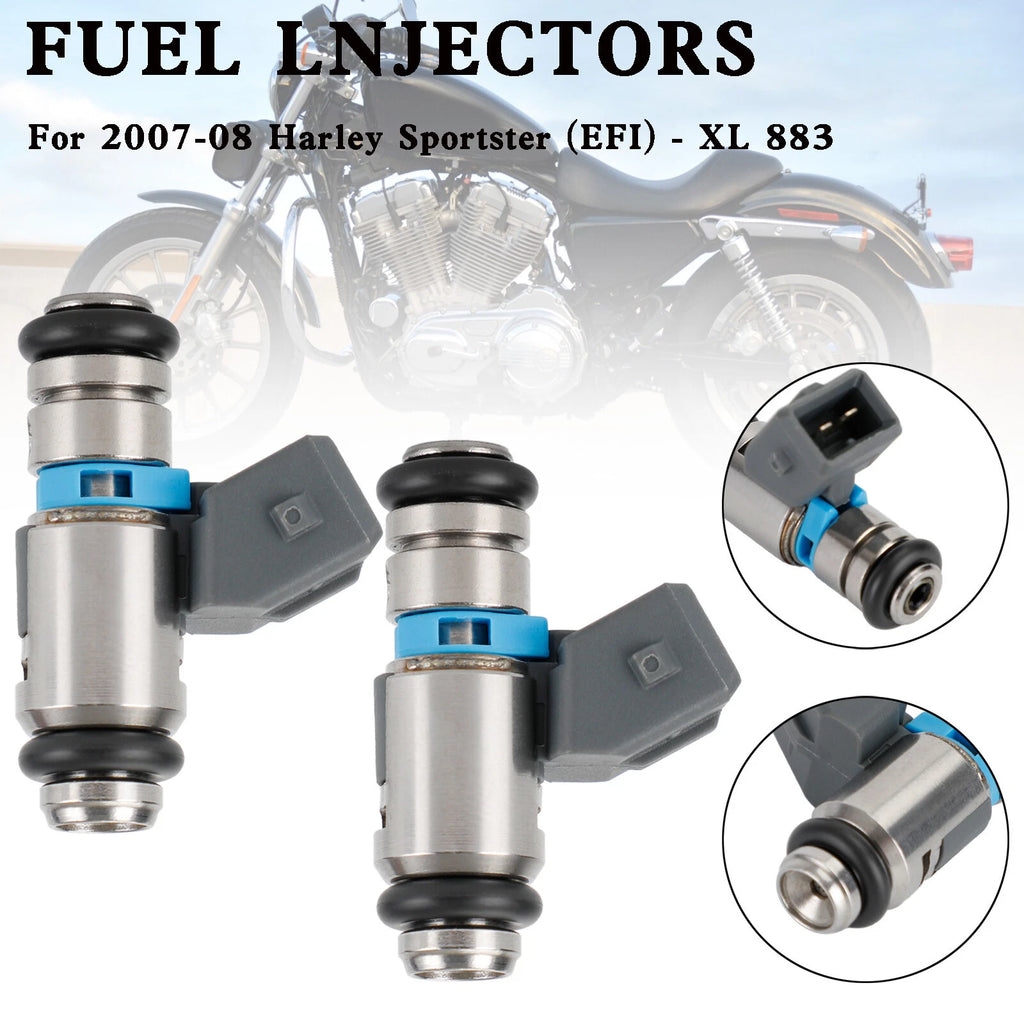 2X Fuel Injectors for Sportster Custom XL (2007–2008) IWP181 27706-07A 994635-3731 T9