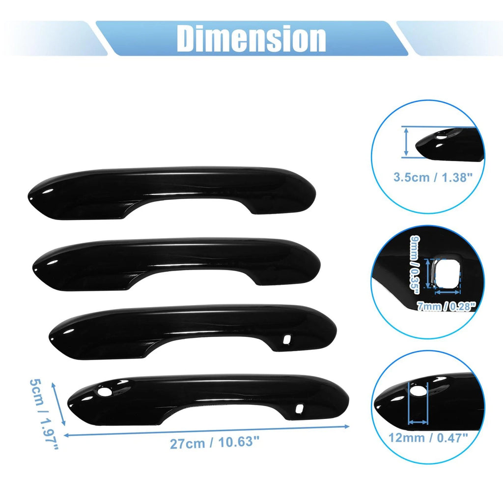 4pcs Side Door Handle Cover Trim for Ford Explorer (2020–2022) Accessories