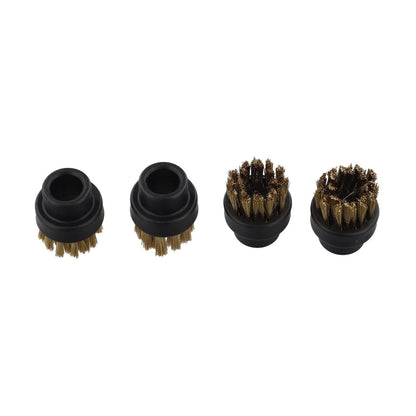 Set of 4 Round Wire Brushes for Dupray Steam Cleaner