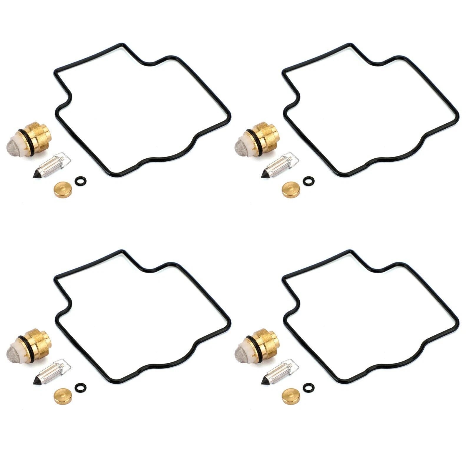 4X Carburetor Repair Kit for Kawasaki Ninja ZX-11 (1990–2001), ZX-9R (1998–2005), ZZR1200