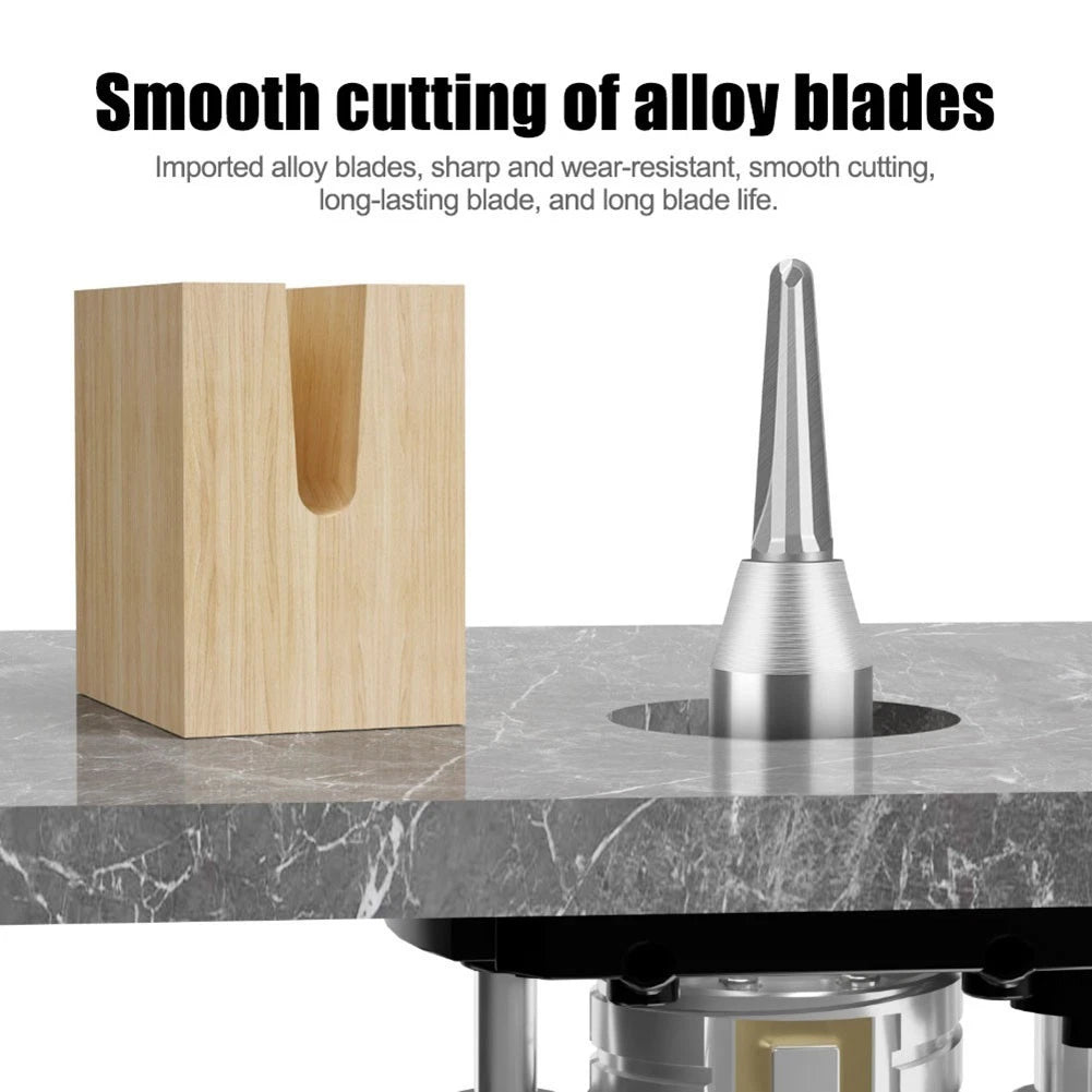 12mm TCT Round Bottom V Groove Router Bit for Woodwork Milling Machines