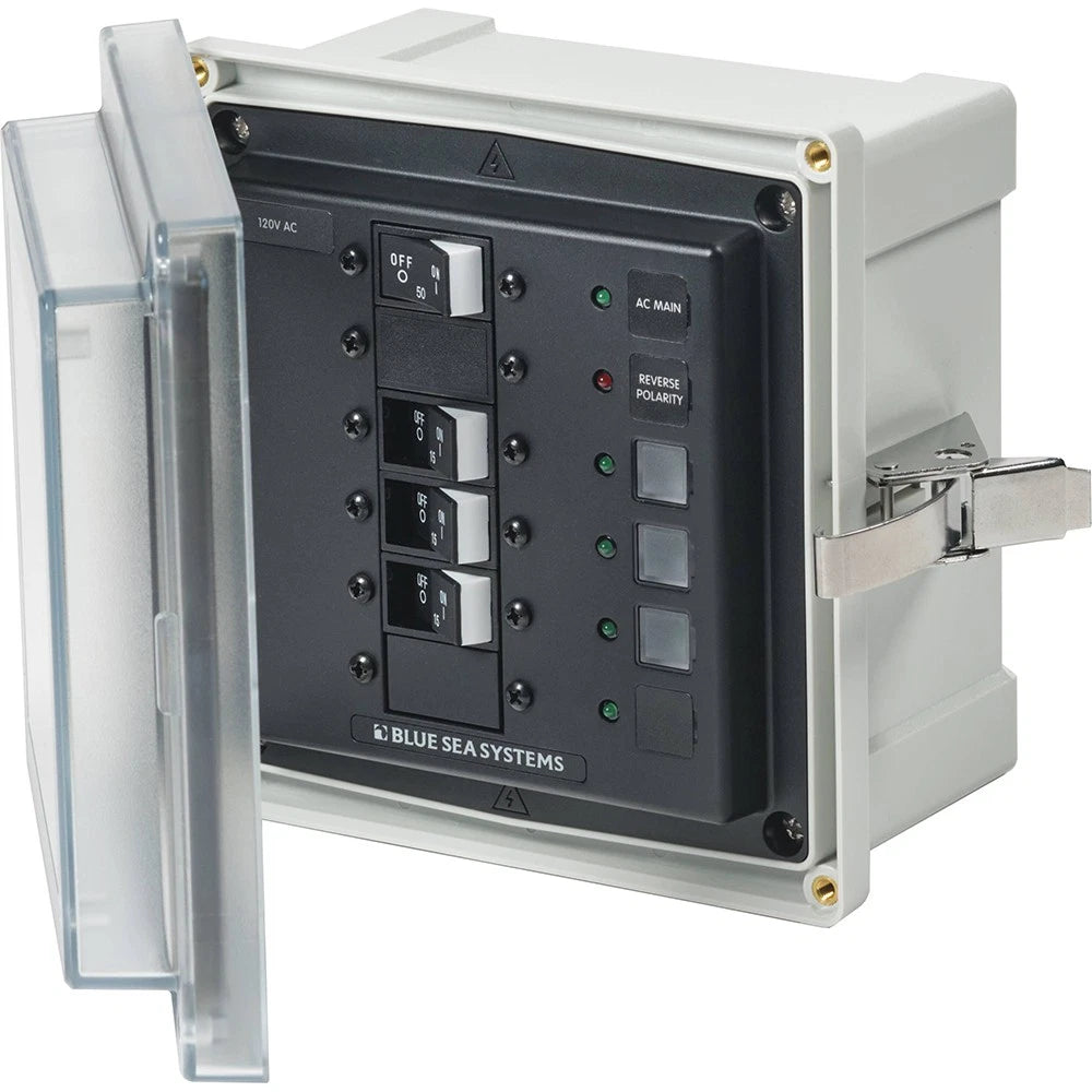 SMS panel enclosure for Blue Sea 3130 (15A, 120V AC)