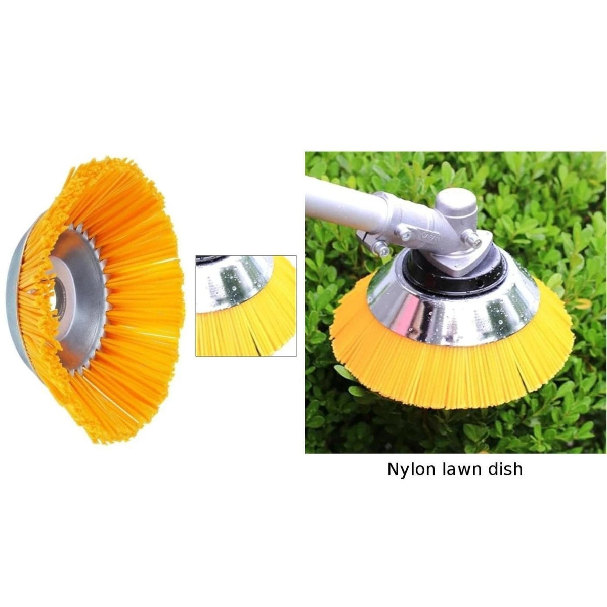Nylon Brush Head 8 Inch for Lawnmowers (Fits )