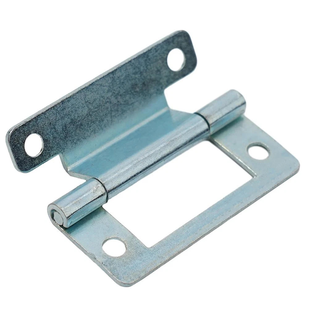 2X Steel Cranked Flush Hinge for Cupboard Door (Any Model)