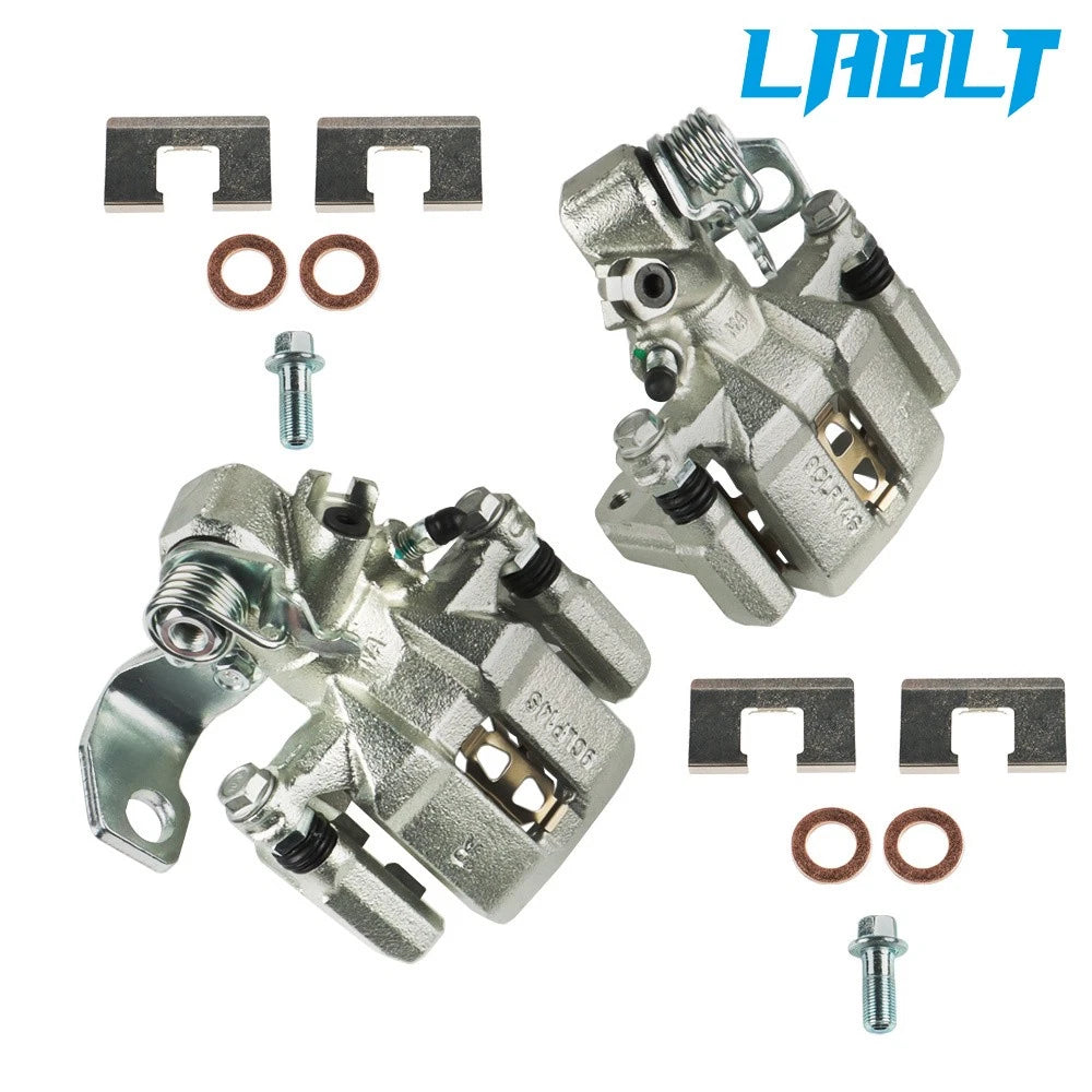 Pair Rear Brake Calipers for Acura ILX, CSX, Honda Civic (2006–2015) w/Bracket