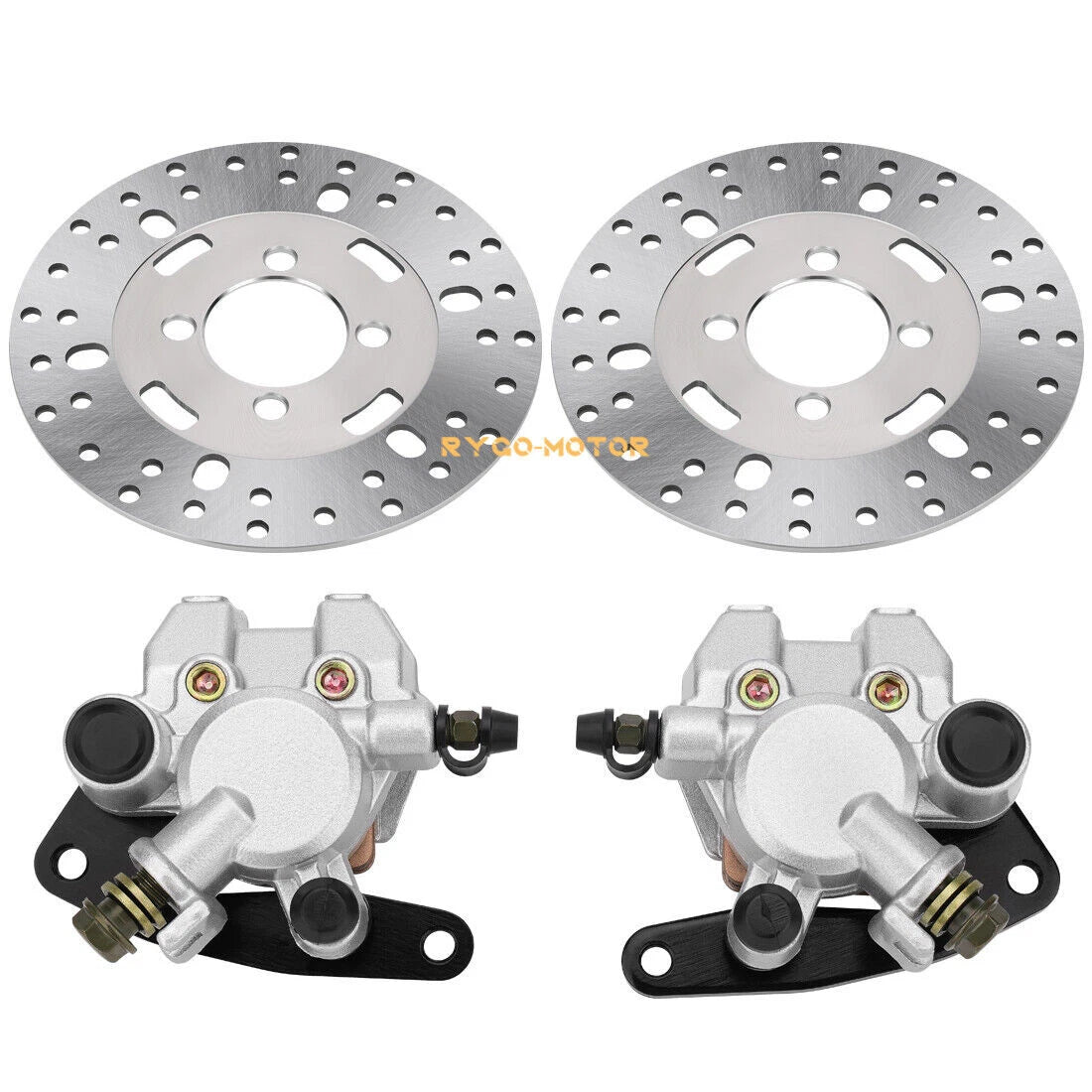 Front Brake Calipers & Rotors for Yamaha Big Bear 350 400 (1985–2006)