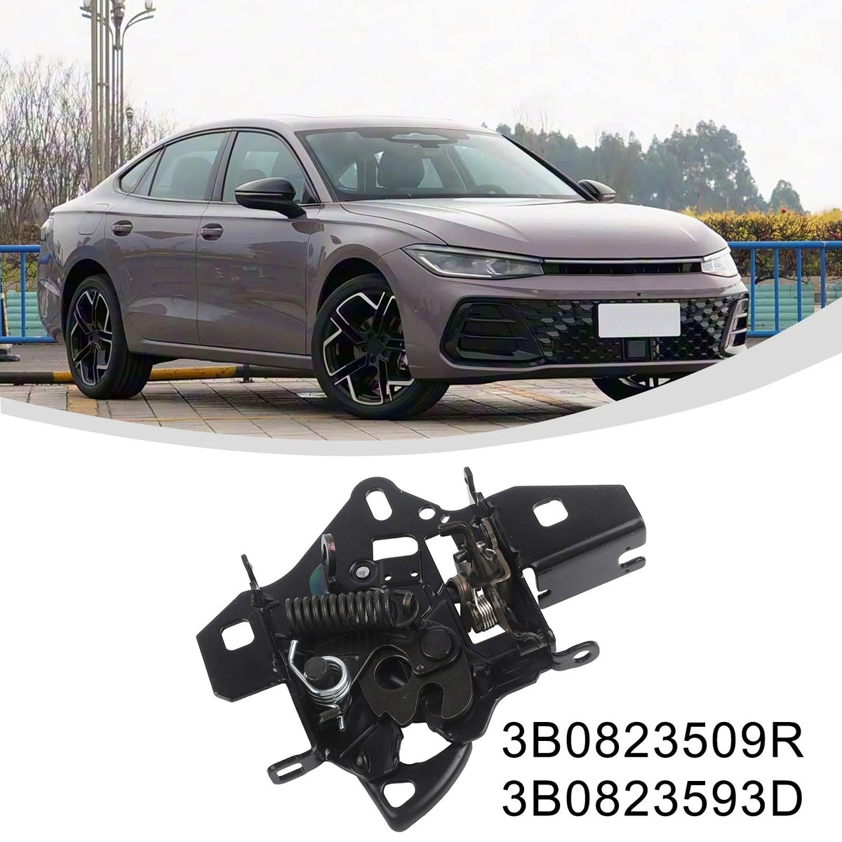 Car Hood Repair 3B0823509R Front Bonnet Latch Direct Replacement OE Fitment