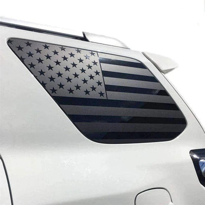 2Pcs American Flag Rear Side Window Decals for Toyota 4Runner (2010–2022)