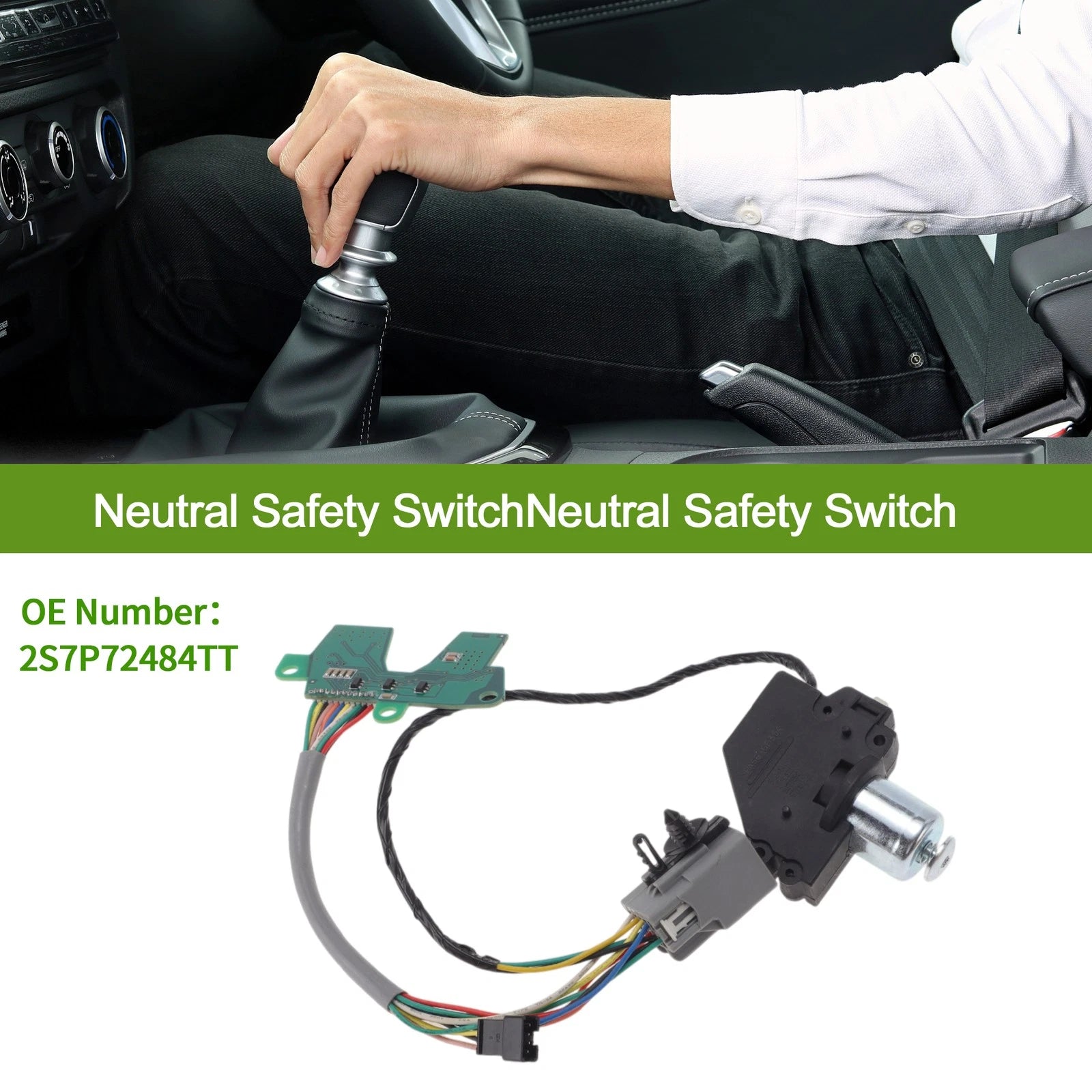 1 Pc Neutral Safety Switch for Ford Focus (2004–2009) 2S7P72484TT