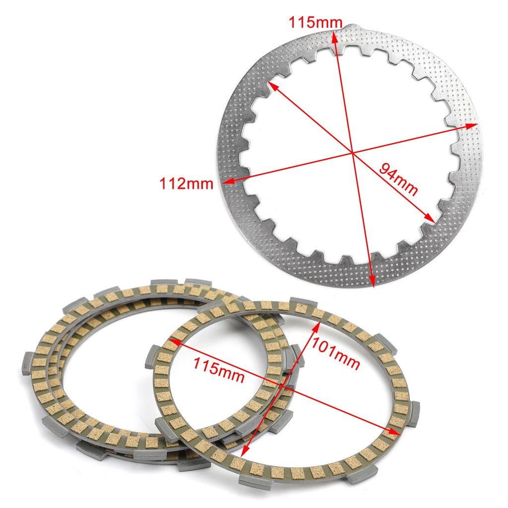 Clutch Kit Steel & Friction Plates for Yamaha DT50 RZ50 DT80 TDR80 YZ80 (1975–2023)