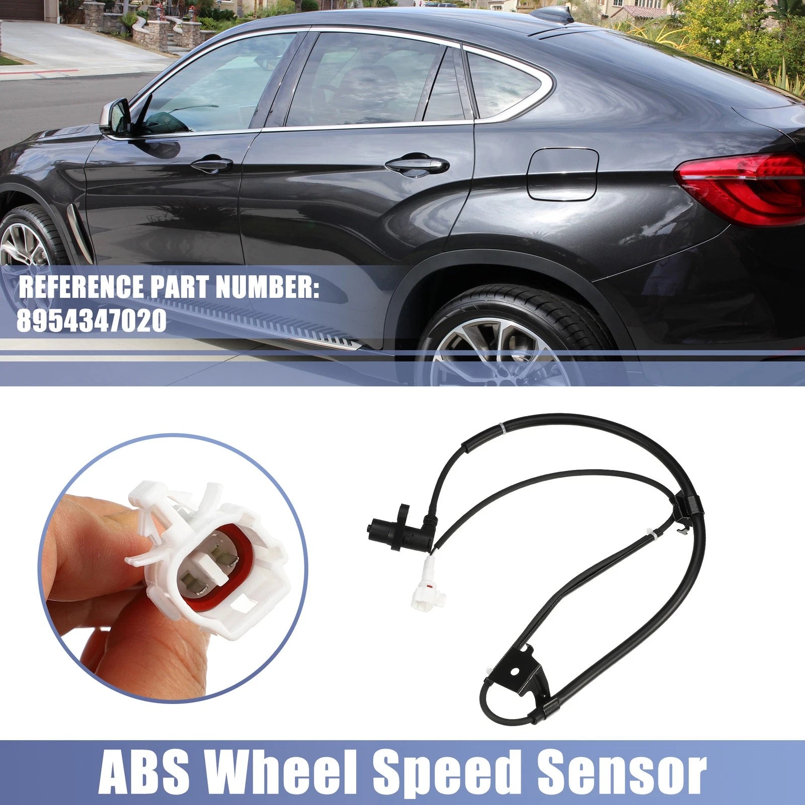 Front Left ABS Wheel Speed Sensor for Toyota Prius 2004–2008 Replacement