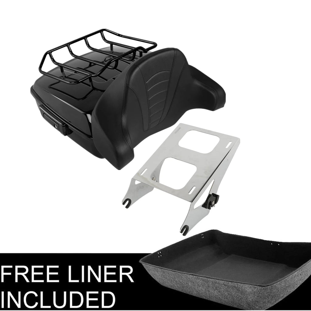 Trunk Backrest Pad Mount Rack for Harley Touring Electra Glide (2014–2026)