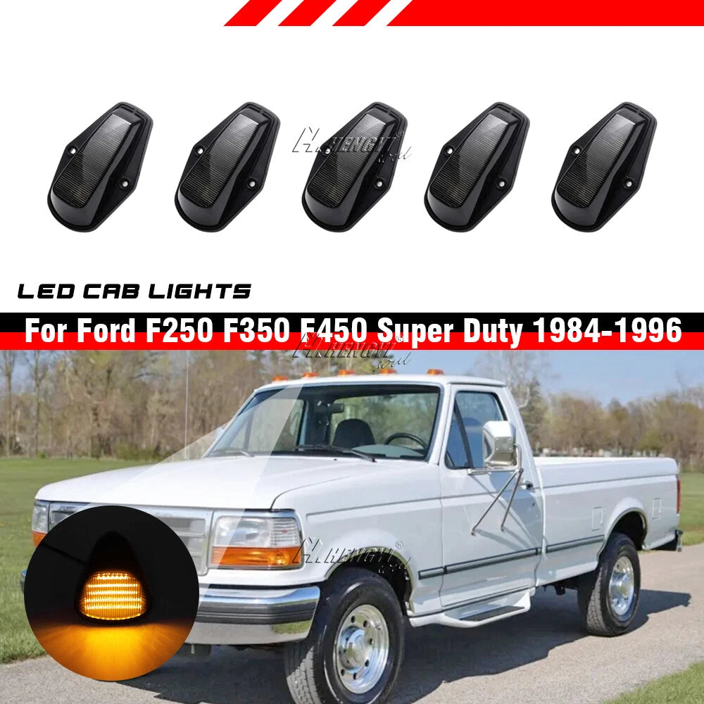 Plug&Play LED Cab Roof Marker Lights for Ford F150 F250 F350 (1984)