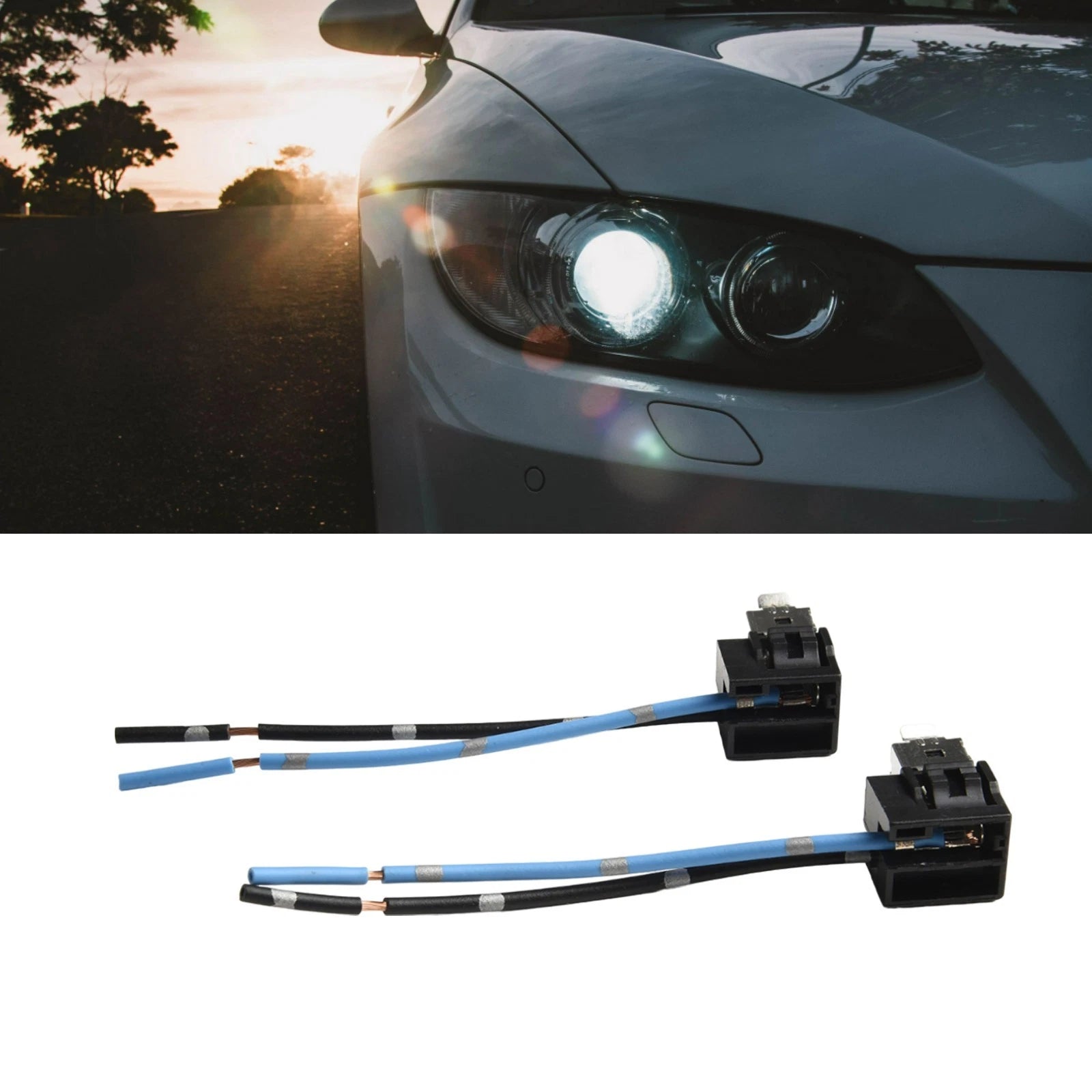 H1 Bulb Socket Adapter for Daylight or Halogen Bulbs (Compatible)