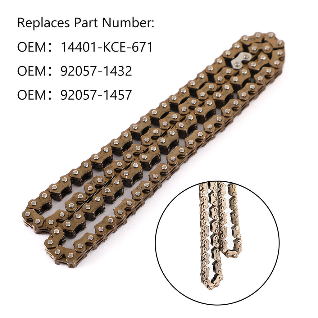 Drive Chain for Kawasaki BN125 Eliminator (92057-1432, 92057-1457, 14401-KCE-671)