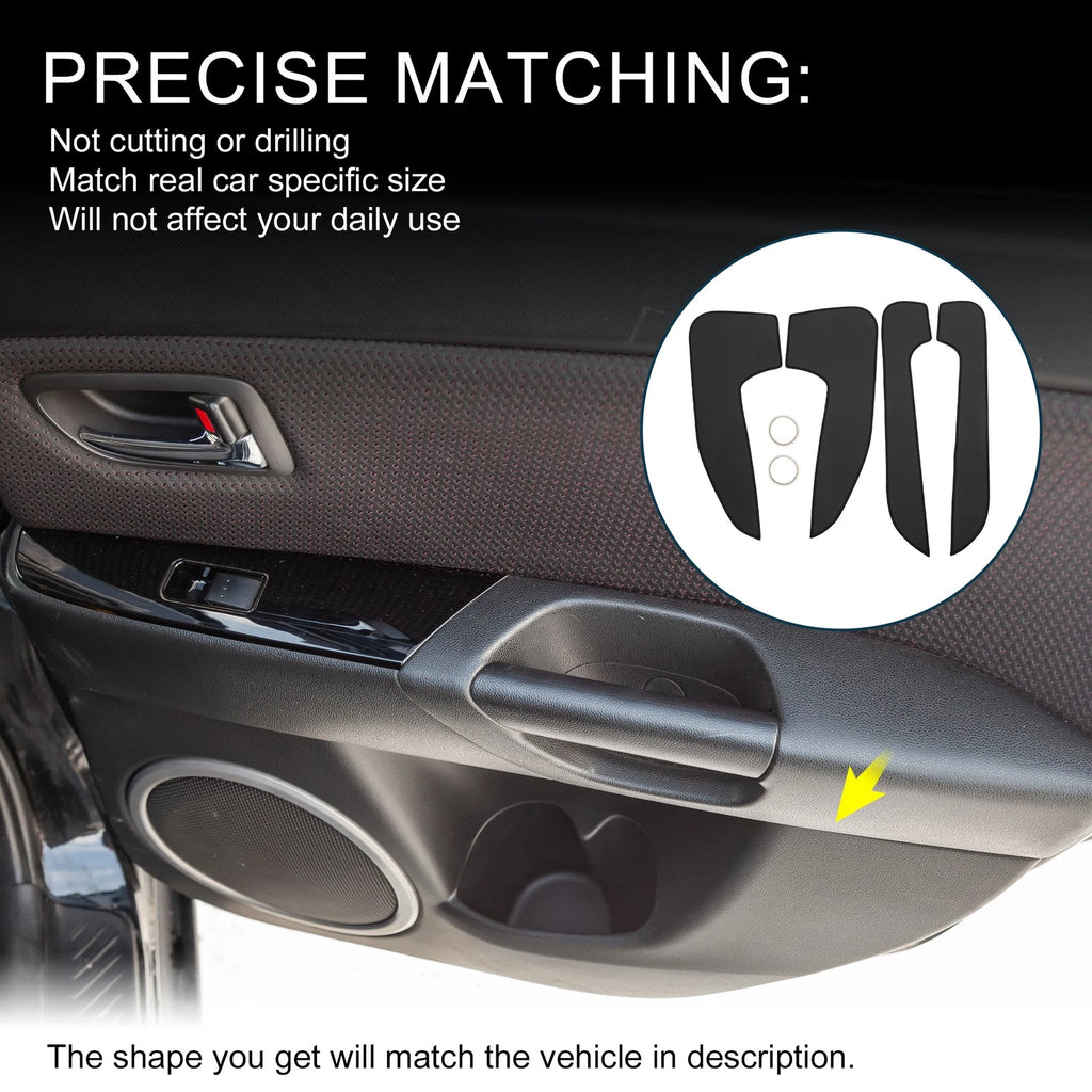 Car Door Anti Kick Pad Leather Protector for BMW 5 Series (2007–2009)