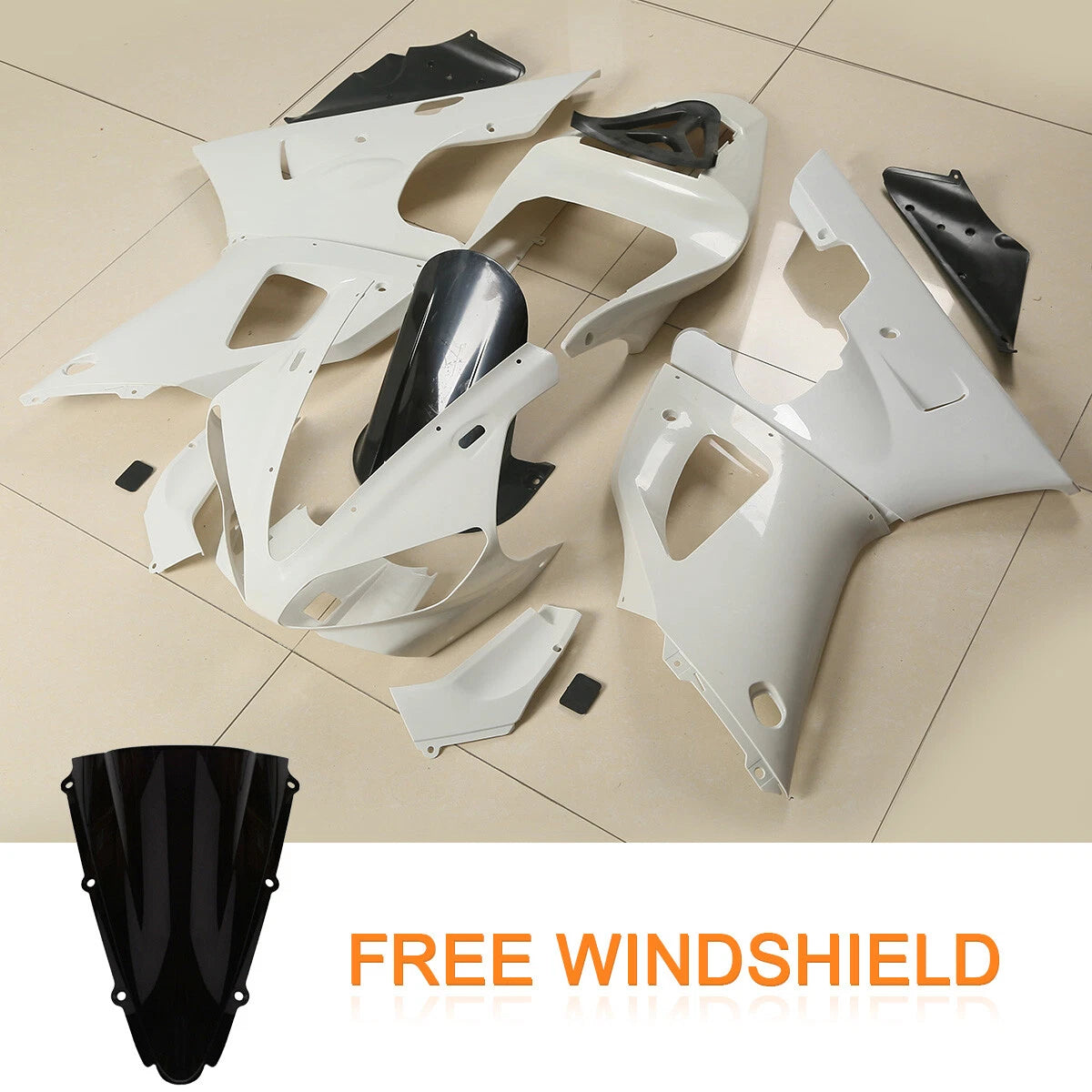 ABS Injection Fairings Kit for Yamaha YZF R1 (2000–2001)