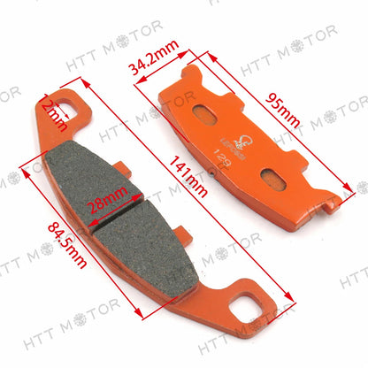 Carbon Ceramic Brake Pads for Kawasaki EX250F Ninja 250R (2008–2012) - TT129