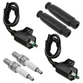 Ignition Coil with Spark Plug and Cap for Kawasaki Prairie 650 KVF650 4x4 (2003–2018)