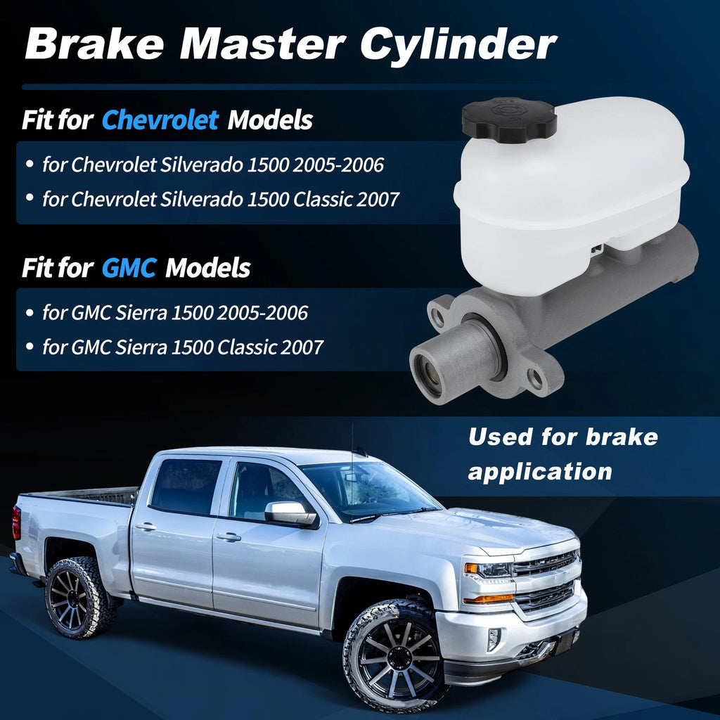 Brake Master Cylinder with Reservoir Replacement for Chevy Silverado 1500 (2010–2013)