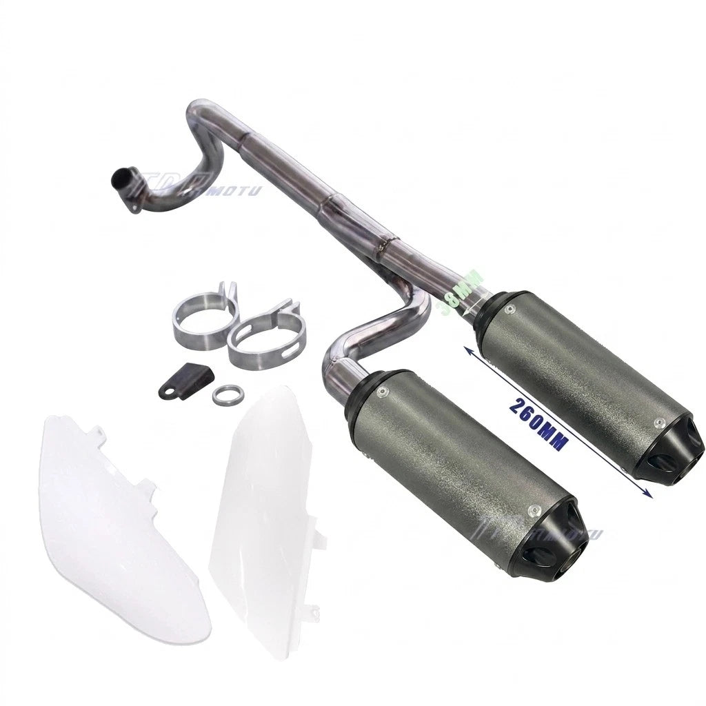 Dual Exhaust Muffler for Atomik CRF50 (2000–2023)