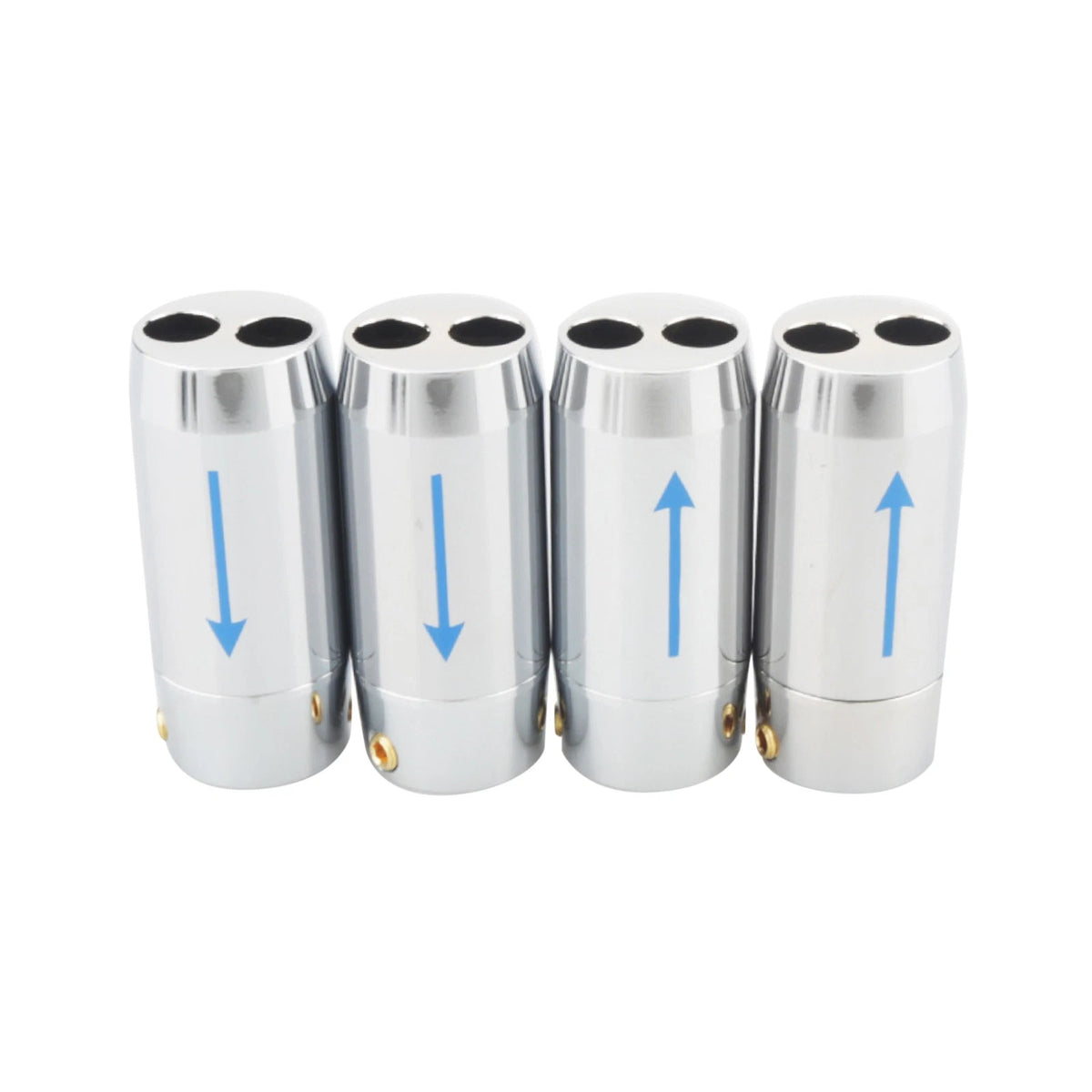 4Pcs RCA Bi-Wire Y Splitter for HiFi Speaker Cable